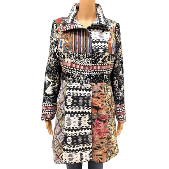 Anthropologie Jackets & Blazers - Dor Dor Couture Women's jacket coat Art Patchwork southwestern Size XL